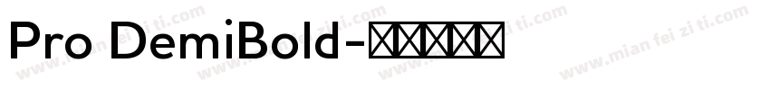 Pro DemiBold字体转换